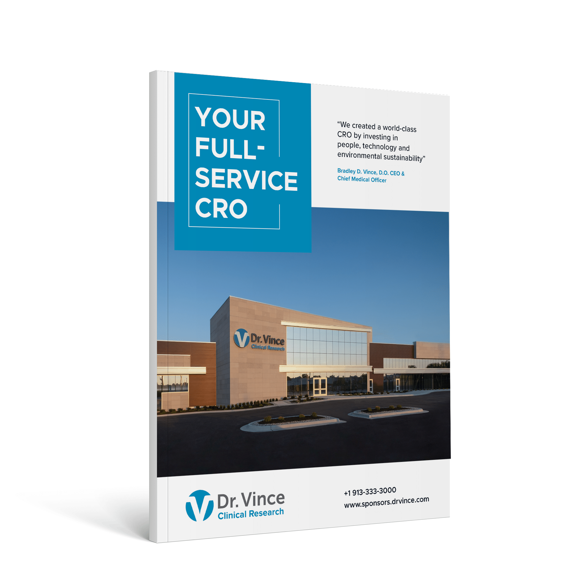 Front cover of Dr. Vince Clinical Research Brochure